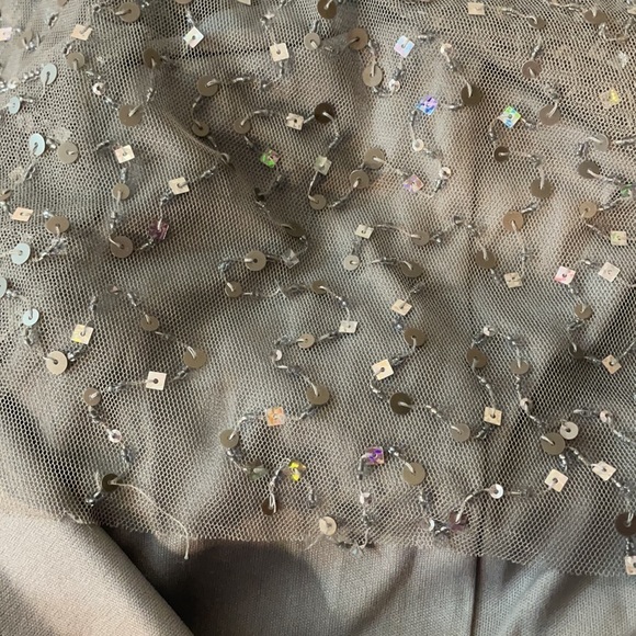 Teri Jon By Rickie Freeman Sequin Gown hand beaded 12 - Picture 12 of 14